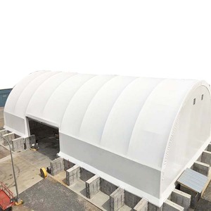 Personnaliser 20 'Conteneur d'expédition Auvent Dôme <span class=keywords><strong>Abri</strong></span> Atelier Conteneur <span class=keywords><strong>Abri</strong></span> avec paroi d'extrémité Couverture arrière Capacité <span class=keywords><strong>de</strong></span> charge du vent - Product Image 5