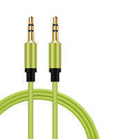 Vente en gros 3.5MM mâle à mâle stéréo voiture Aux câble Jack 3.5 câble audio pour voiture téléphone téléphone portable casque et haut-parleur