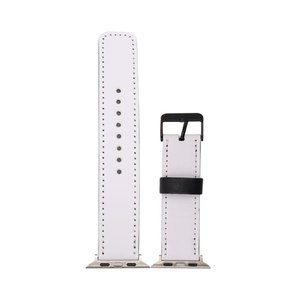 Bracelet de montre personnalisé en cuir Pu blanc de sublimation d'impression de transfert de chaleur pour <span class=keywords><strong>Apple</strong></span> <span class=keywords><strong>Watch</strong></span> 38 <span class=keywords><strong>40</strong></span> 41 42 44 45 <span class=keywords><strong>Mm</strong></span> I <span class=keywords><strong>Watch</strong></span> Series 9 <span class=keywords><strong>8</strong></span> 7 - Product Image 5