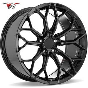 Jantes 5x114.3 6x5.5 Jantes à deux branches chromées adaptées à Porsche <span class=keywords><strong>Peugeot</strong></span> 208 308 <span class=keywords><strong>2008</strong></span> 3008 5008 Jantes monobloc - Product Image 1