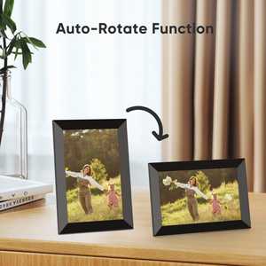 Bingkai foto Digital WiFi 10.1 inci kustom, bingkai Cloud pintar layar sentuh IPS, Email/aplikasi unggah, rotasi otomatis, pemutaran Video - Product Image 4