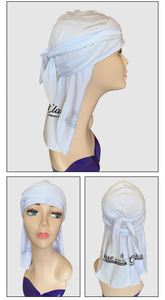 Durag en satin soyeux de haute qualité avec logo personnalisé, coutures extérieures, unisexe, extra long, à ondulations, avec longues sangles - Product Image 4