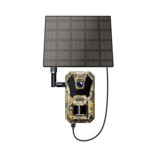 Caméra de chasse solaire 4G avec vision nocturne infrarouge 940 nm HD 2.7K 14MP pour l'<span class=keywords><strong>observation</strong></span> des <span class=keywords><strong>animaux</strong></span> en extérieur et diffusion en direct via application cloud - Product Image 1