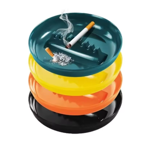 Cenicero Clásico de Gran Tamaño para Interiores y Exteriores, Resistente al Fuego, a las Caídas, No Frágil, Sin Humo, de 7 Puertos, de Plástico para Cigarros - Product Image 1