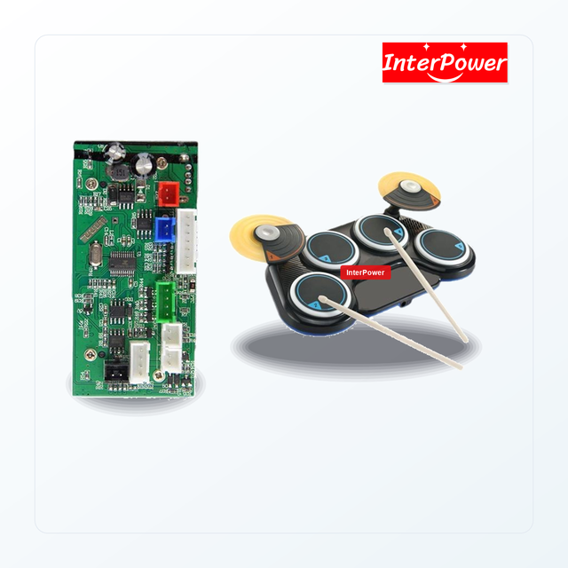 Smart Desktop Electronic Drum PCBA Solution Electric Drum Music Module Kit Circuit Board MIDI Multi-Timbre OEM ODM
