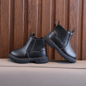 Botas <span class=keywords><strong>Chelsea</strong></span> Unisex para Niños, Primavera-Otoño 2025, Cuero Artificial, Cierre Lateral con Cremallera, Suela Suave y Cómoda - Product Image 6