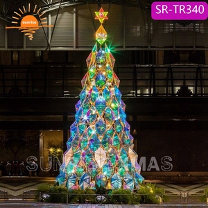 Marco Artificial gigante de árbol de <span class=keywords><strong>Navidad</strong></span>, decoración de 6 metros, marco de acero de Amanecer de Metal y luz LED, árbol de <span class=keywords><strong>Navidad</strong></span> grande CN;ZHE - Product Image 5