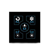 Panneau de commande en verre pour interrupteur, plaque de protection en verre trempé tactile pour prise, fabriqué à Shenzhen