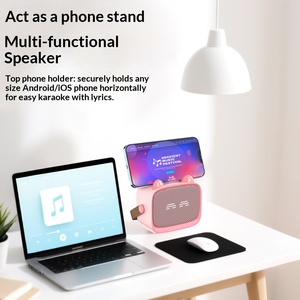 Máquina de <span class=keywords><strong>Karaoke</strong></span> Inalámbrica T99 para Niños, Altavoz con Micrófono Dual, Música Estéreo de 360 Grados, Juguete Musical - Product Image 4