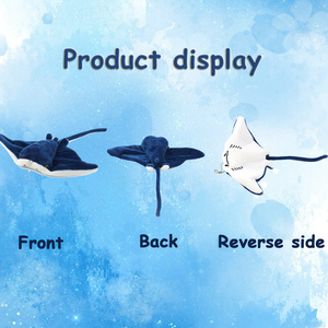 Ricamo personalizzato morbido animali marini mante giocattoli di peluche peluche animali marini peluche portachiavi in peluche - Product Image 3