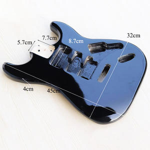 Cherry <span class=keywords><strong>Sunburst</strong></span>-cuerpo de tilo de arce flameado, cuerpo de tilo terminado, bricolaje ST, cuerpo de guitarra eléctrica para construcción de guitarra - Product Image 3