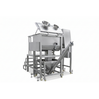 Mélangeur de poudre à double ruban, mélangeur à vis automatique en forme de T avec fonction de séchage pour additifs d'engrais chimiques
