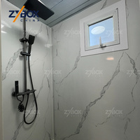 ZYBOX Prêt à expédier – Maisons modulaires préfabriquées modernes de 20 et 40 pieds, 2 chambres, pliables et extensibles, pour l'Australie, les États-Unis et le Canada