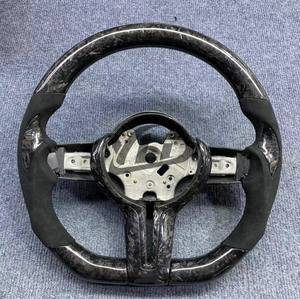 Volante YLD de Fibra de Carbono Real con Levas Anchas para <span class=keywords><strong>BMW</strong></span> M3 M4 F80 F82 E90 E91 E60 X5 F15 X6 F16 F10 F30 F32 F36 <span class=keywords><strong>F60</strong></span> - Product Image 4