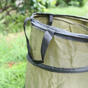 Sac poubelle Pop-up pliable portable pour jardin Camping pour bac à herbe-pour stockage de feuilles de fleurs - Product Image 2