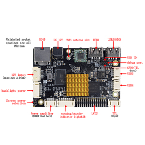 <span class=keywords><strong>Allwinner</strong></span> A133 LVDS Bảng hiển thị 1920*1080P Độ Phân giải Android Mainboard Wifi BT quảng cáo công nghiệp máy New Ram - Product Image 3