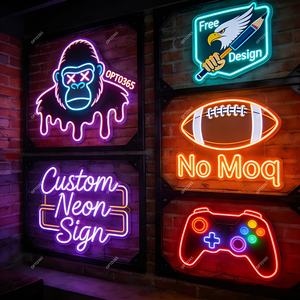Custom Logo Uv Gedrukt Neon Licht Led Nachtlampje Acryl Party Shop Decor Gratis Ontwerp Neon Licht Teken - Product Image 1