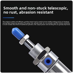Aluminum Alloy <strong>Pneumatic</strong> <strong>Mini</strong> <strong>Cylinder</strong> MI Series MI10/12/16/20/25 Bore 10-75mm Stroke 10-45mm Pen Shaped <strong>Cylinder</strong> - Product Image 4