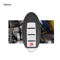 Clés de voiture intelligentes VVDI Xhorse 4 boutons Télécommande universelle Xhorse XSNIS2EN pour Nissan XS Series Coque de clé de voiture