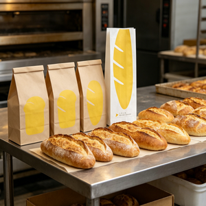 ถุงตั้งตรงย่อยสลายได้และรีไซเคิลได้กำหนดเองสำหรับการอบแห้งอาหารบรรจุภัณฑ์ถุงกระดาษคราฟท์สี - Product Image 3