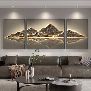 Vendita calda decorazione murale pittura camera da letto pittura sul comodino moderno soggiorno divano sfondo - Product Image 3