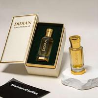Botol Parfum Mini Arab dan Kotak Hadiah Kosong dengan Cetak UV Logo Kustom Bentuk Oktagon untuk Kemasan Minyak Atar Esensial 1ml 3ml 6ml 12ml