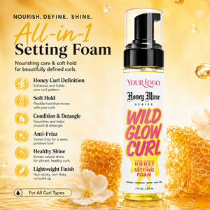 มูสจัดแต่งทรงผมแบบโฟม OEM ODM สำหรับผมหยิกและผมต่อ ป้องกันผมชี้ฟู จัดทรงได้ปานกลาง ออร์แกนิค ล้างออกได้ - Product Image 2