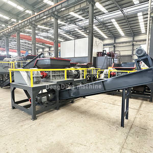 Полностью автоматическая установка для измельчения автомобильных отработанных шин, шредер для пластиковых труб, автоматическое оборудование для переработки резины, производственная линия, распродажа - Product Image 2