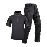 Ensembles tactiques d'entraînement extérieur PF Gen2 pour hommes à manches courtes, ignifuges, respirants, camouflage, Rip-Stop