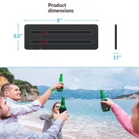 Porte-canettes auto-roulant en néoprène isolé pour canettes de bière de 330 ml et 500 ml, idéal pour pique-niques en extérieur et fêtes estivales