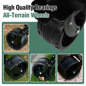 Industrial Heavy Duty Foldable Aluminium <b>Wagons</b> <b>Carts</b> with Big Wheels - Product Image 6