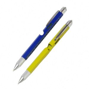 6 in 1 <b>Multi</b> Functional Heavy Metal Ballpoint <b>Pen</b> with logo Universal Stylus <b>Pen</b> with LED Customizable Suitable As Gifts for Men - Product Image 4