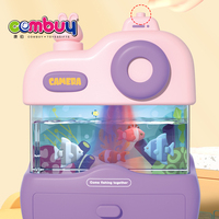 Jeu de pêche acousto-optique d'aquarium miniature, jouet de réservoir à poissons électrique