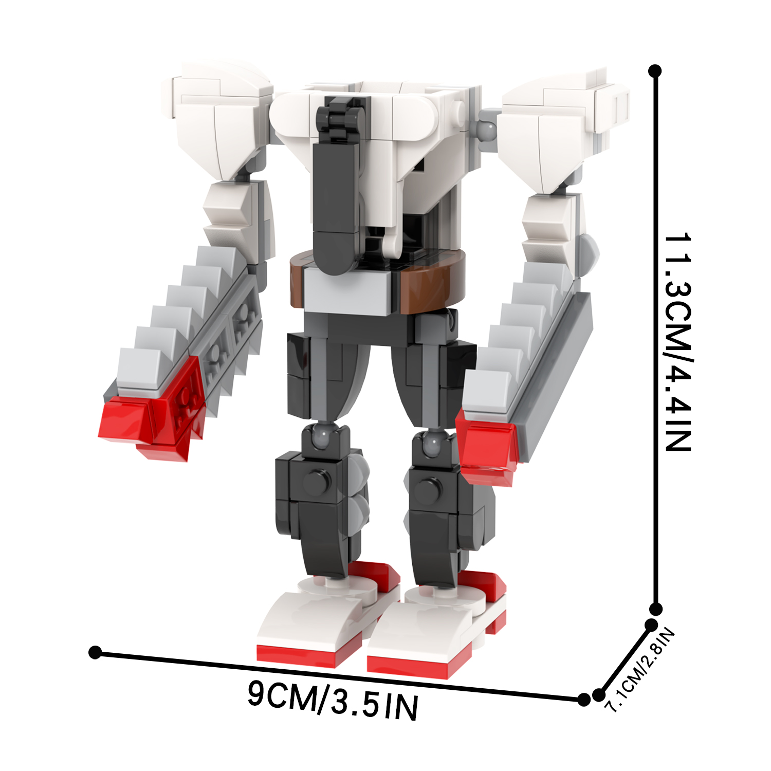 MOC1243 Creative Chainsaw Man Mecha Model - 181 Pcs Blocks