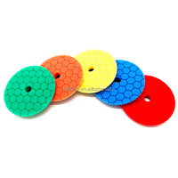 Tampon de polissage en mousse pour voiture Hex Logic, tampon de polissage en éponge, 6 pouces, 150 mm, pour polisseuse DA, orange