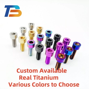 Bán buôn iso4762 <span class=keywords><strong>din912</strong></span> tiêu chuẩn cường độ cao hợp kim titan ốc vít M5 <span class=keywords><strong>M6</strong></span> M8 M10 GR5 Titan <span class=keywords><strong>Hex</strong></span> ổ cắm đầu vít - Product Image 2