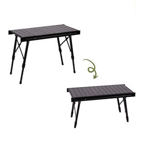 Al Aire Libre Igt fácil plegable Camping Mesa negra portátil barbacoa Camping Picnic mesa plegable - Product Image 2
