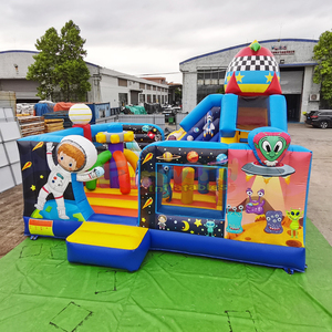 Pista de obstáculos inflable comercial, combo inflable, castillo inflable gigante con tobogán, pista de obstáculos para niños - Product Image 5