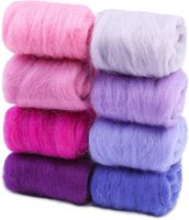 36Colors Needle Felting Wool Fibre Wool Yarn Roving DIY Craft Materials