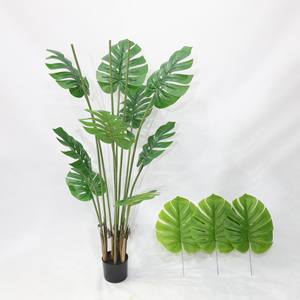 160cm Pot fausse <span class=keywords><strong>plante</strong></span> réaliste décoration de la maison en plastique à feuilles persistantes Faux arbre intérieur KD artificiel <span class=keywords><strong>Monstera</strong></span> arbre - Product Image 6