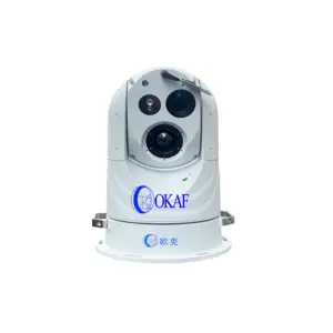 Caméra thermique PTZ de surveillance gyroscopique marine à portée laser de 4km