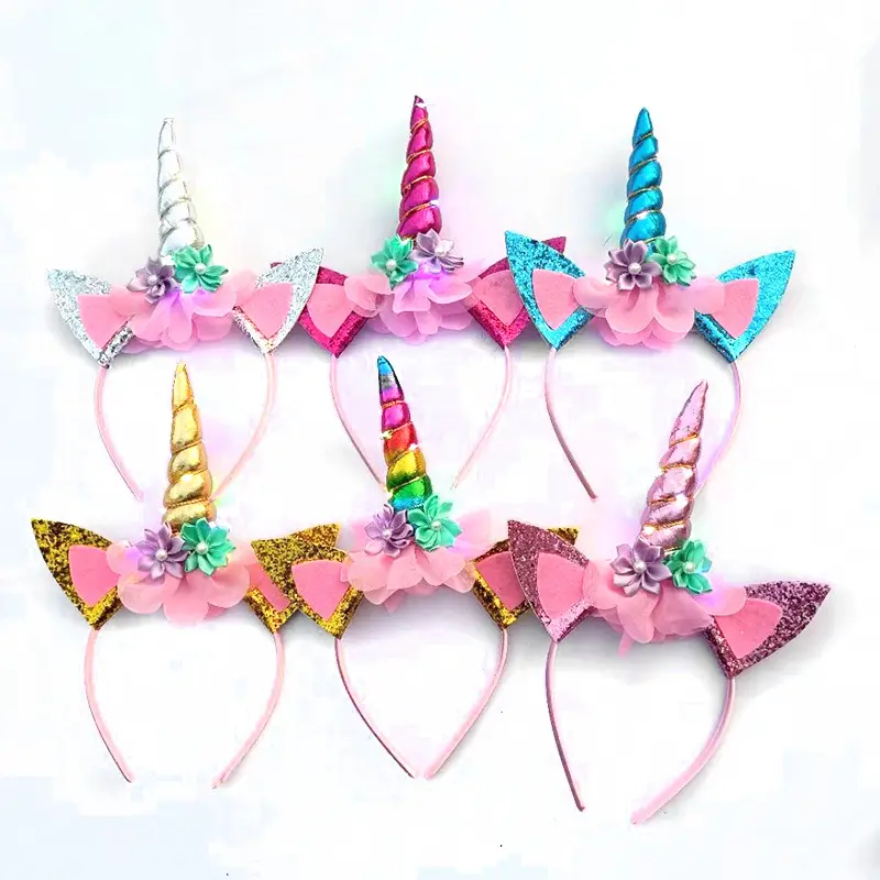 Holiday party supplies unicorn headband hairband for kids