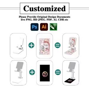 Promotional Wholesale Business Foldable Desk Mobile Phone <b>Holder</b> Stand Universal Gift Adjustable Desktop Custom Logo - Product Image 2