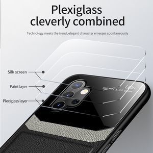 Funda de Piel Sintética para Teléfono Móvil, Estilo Ejecutivo, para A33 A32 <span class=keywords><strong>A52</strong></span> A21S A31 A71 A51 A53 A13 con Protección de Lente y Acabado de Espejo - Product Image 3