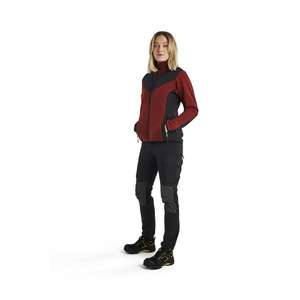 BLAKLADER - 594325365999XS Veste tricotée pour femme Softshell Burned red/Black - EAN 7330509858226 WORK JACKETS - Product Image 3