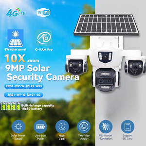 O-KAM Pro 9 МП Уличная/Домашняя Камера Безопасности 360° с Ночным Видением, Четырьмя Объективами, Беспроводным Wi-Fi, 4G, Двусторонней Аудиосвязью и Облачным Хранилищем - Product Image 2