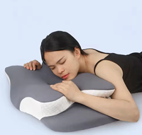 Oreiller cervical ergonomique en mousse à mémoire de forme, soutien pour le cou et les épaules, oreiller orthopédique profilé pour soulager la douleur et améliorer le sommeil