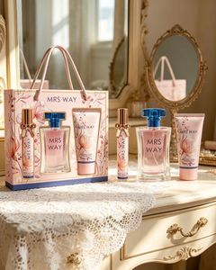 Set de Regalo de Perfume Oriental Premium para Mujer - Elegante Aroma Inspirado en Bakara con Notas de Vainilla y Ámbar, Fragancia de Lujo de 3 Piezas OEM - Product Image 4