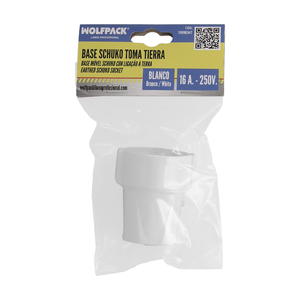 Presa Schuko a 2 Poli con Connessione a Terra 16 Ampere. Bianco. - Product Image 5
