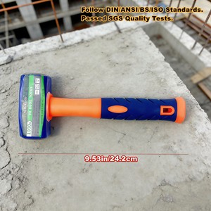 Marteau en acier durable de 1000 g, marteau de <span class=keywords><strong>maçon</strong></span> en acier, poignée en fibre de verre absorbant les chocs, marteau pour la construction - Product Image 5